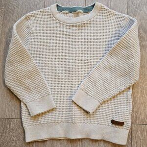 Baby Waffle-knit Cotton Sweater